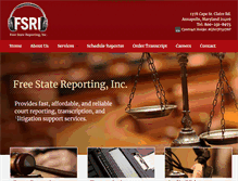 Tablet Screenshot of freestatereporting.com